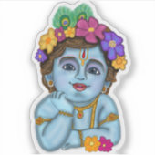 Lord Krishna Aufkleber (Vorderseite)