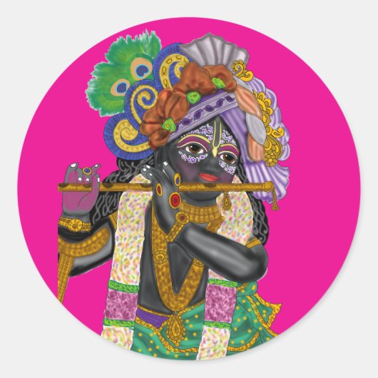 Lord Krishna Aufkleber (Vorderseite)