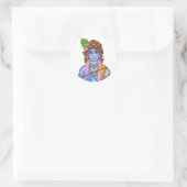 Lord Krishna Aufkleber (Tasche)