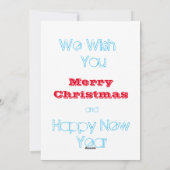 Lord Krishna & Cow wünschen frohe Weihnachten (Rückseite)