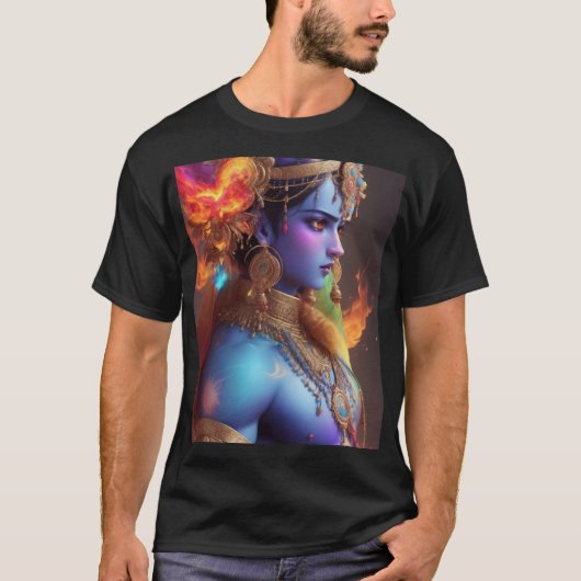Lord Krishna - Der Superheld T-Shirt (Vorderseite)
