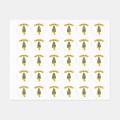 Lord Krishna Etiketten (Blatt)