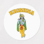 Lord Krishna Etiketten (Design 2)