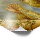 Lord Krishna Hindu God Hare Krishna Fotodruck (Ecke)