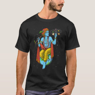 Lord Krishna Hindu God Hinduism Spirituelle Yoga M T-Shirt