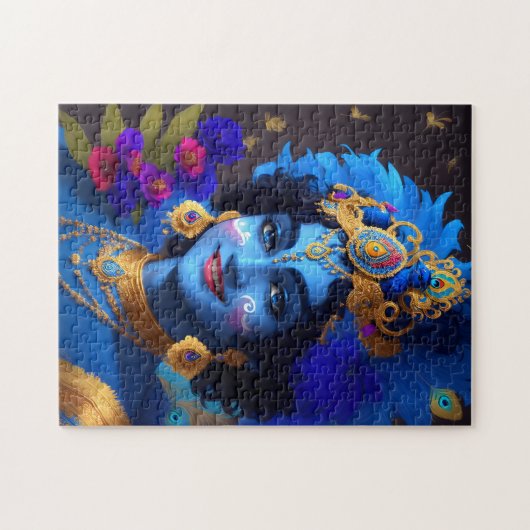 Lord Krishna Indian God Deity Puzzle (Horizontal)