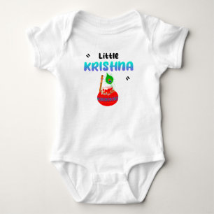 Lord Krishna Janmashtami Laddu Gopal Baby Strampler
