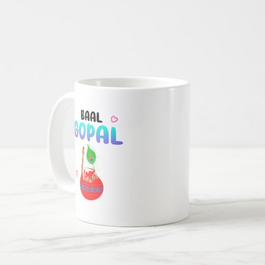 Lord Krishna Janmashtami Laddu Gopal Kaffeetasse (Vorderseite Links)