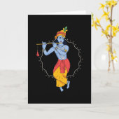 Lord Krishna Karte (Gelbe Blume)