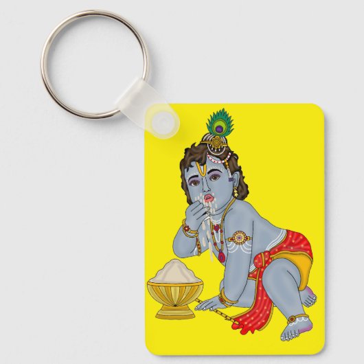 Lord Krishna Keychain Schlüsselanhänger (Vorderseite)