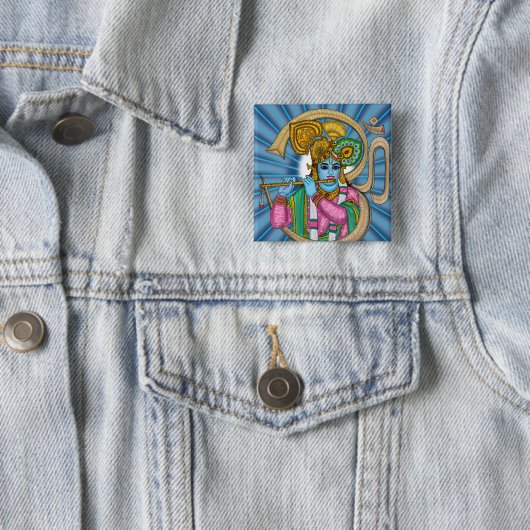 Lord Krishna Knopf Button (Beispiel)