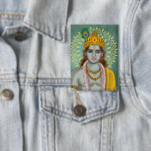Lord Krishna Knopf Button (Insitu)