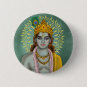 Lord Krishna Knopf Button (Vorderseite)