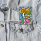 Lord Krishna Knopf Button (Insitu)