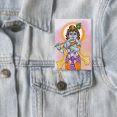 Lord Krishna Knopf Button (Insitu)