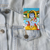 Lord Krishna Knopf Button (Insitu)