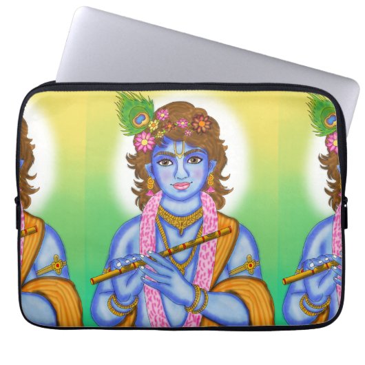 Lord Krishna Laptop Case (Vorderseite)