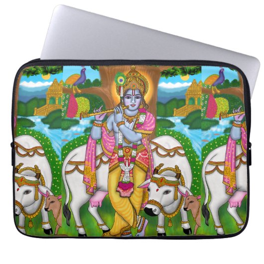Lord Krishna Laptop Cover (Vorderseite)