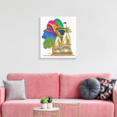 Lord Krishna Leinwanddruck (Insitu (Wohnzimmer))