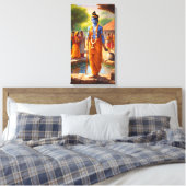 LORD KRISHNA LEINWANDDRUCK (Insitu (Schlafzimmer))