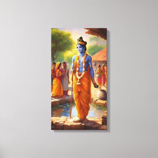 LORD KRISHNA LEINWANDDRUCK (Vorderseite)