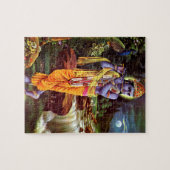 Lord Krishna mit Flute Hindu Gott Puzzle (Horizontal)
