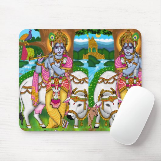 Lord Krishna Mousepad (Mit Mouse)