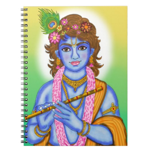 Lord Krishna Notizbuch Notizblock (Vorderseite)