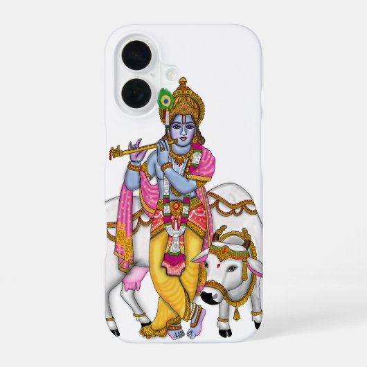 Lord Krishna Phone Case iPhone 16 Hülle (Rückseite)