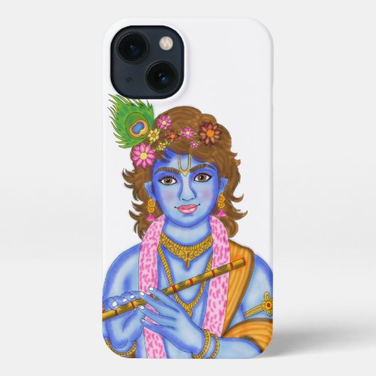 Lord Krishna Phone Case iPhone Hülle (Rückseite)