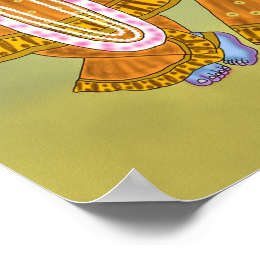 Lord Krishna Poster (Ecke)