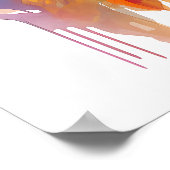 Lord Krishna poster Watercolor Krishna poster (Ecke)