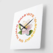 Lord Krishna Quadratische Wanduhr (Winkel)