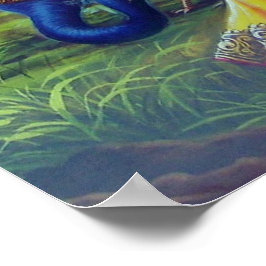 Lord Krishna & Radha Poster (Ecke)