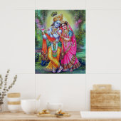 Lord Krishna & Radha Poster (Küche)