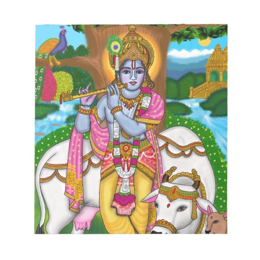 Lord Krishna Stationery Notizblock (Vorderseite)