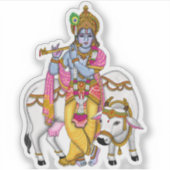 Lord Krishna Sticker (Vorderseite)