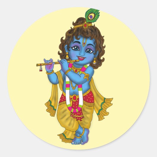 Lord Krishna Stickers (Vorderseite)