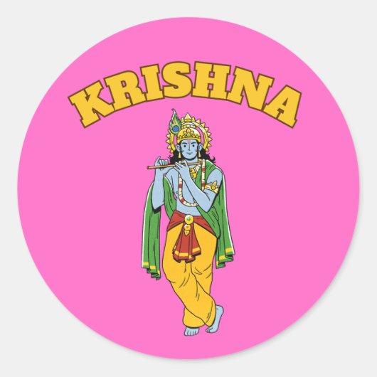 Lord Krishna Stickers (Vorderseite)