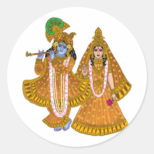 Lord Krishna Stickers (Vorderseite)
