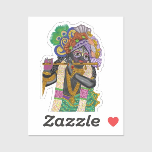 Lord Krishna Stickers Aufkleber (Blatt)