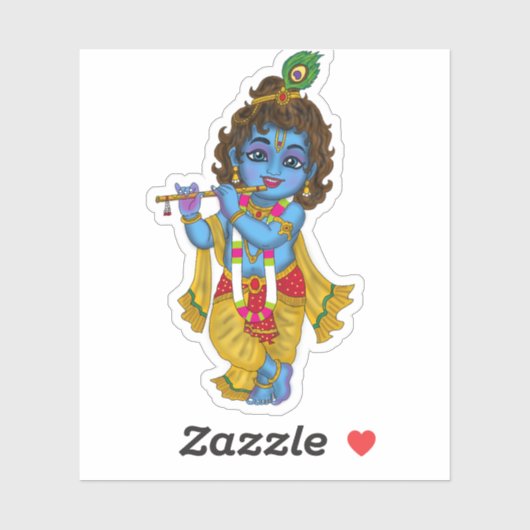Lord Krishna Stickers Aufkleber (Blatt)