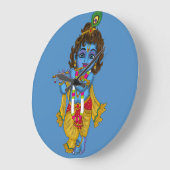 Lord Krishna Wall Clock  Große Wanduhr (Winkel)
