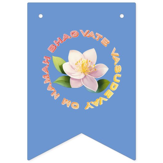 Lord Krishna Wimpelkette (Erste Fahne)