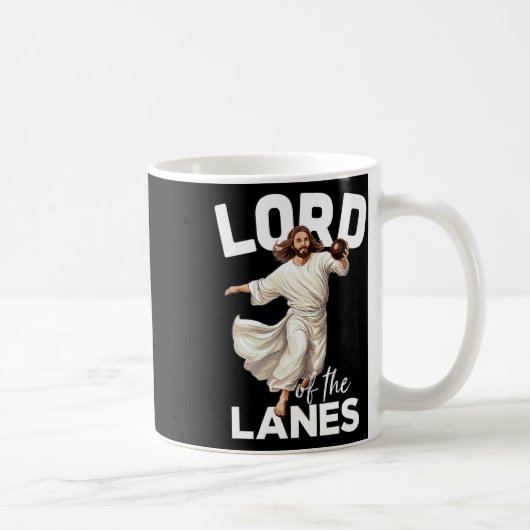 Lord Lanes Funny Christlich Christ Gutter Bowling Kaffeetasse (Rechts)