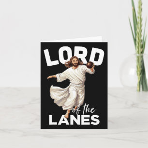 Lord Lanes Funny Christlich Christ Gutter Bowling Karte