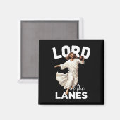 Lord Lanes Funny Christlich Christ Gutter Bowling Magnet (Vorderseite/Rückseite)