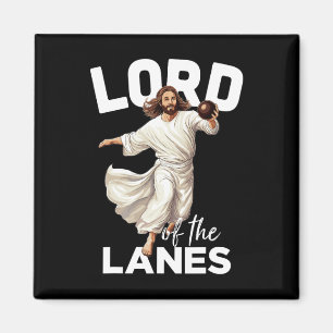 Lord Lanes Funny Christlich Christ Gutter Bowling Magnet