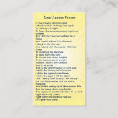 Lord Lanto Chohan of the Second Ray Telefonnummerkarte (Rückseite)