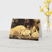 Lord Leightons Mutter und Kind - Karte (Gelbe Blume)